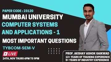 TYBCOM COMPUTERS | IMPORTANT QUESTION BANK | QUESTION PAPER SOLUTION | 2022 | SEM 5