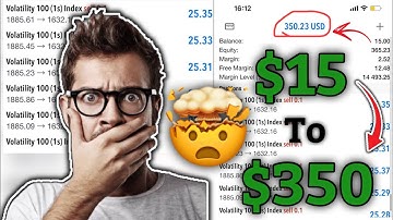 $15 TO $350 IN 30 MINUTES USING THIS POWERFUL VOLATILITY INDEX STRATEGY‼️🤑🔥 NEVER LOSE✅ #deriv