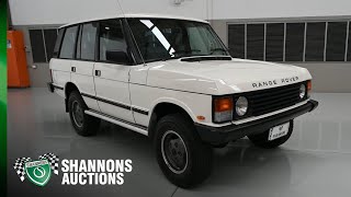 1987 Range Rover V8 Wagon - 2023 Shannons Summer Timed Online Auction