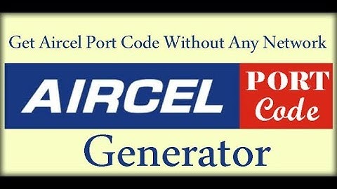 Port Aircel Sim in 2 Minutes | Real Aircel UPC Port Code Number Kaise Payen | New Trick