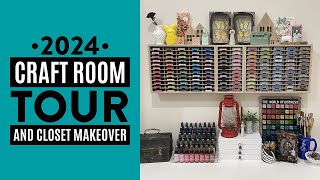 Craft Room Tour and Closet Makeover 2024