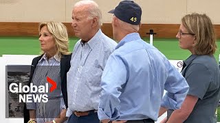 Hurricane Idalia: Biden tours storm damage, says he approved major disaster declaration | FULL