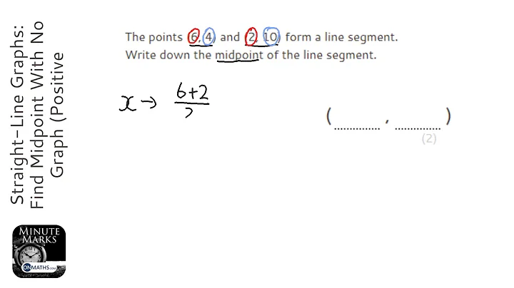 Straight-Line Graphs: Find Midpoint With No Graph (+ Decimal Coordinates) (Grade 3) - GCSE Maths