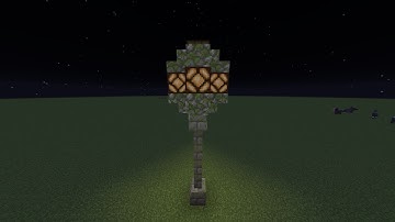 How to make a Working Street light in Minecraft!