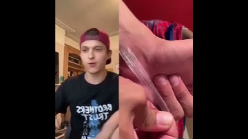 Thumbnail of Tom Holland react to spider Web Shooter🕸🥵