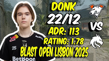 donk 22 Kills vs Virtus.pro! Spirit donk POV (Ancient) at BLAST Open Lisbon 2025