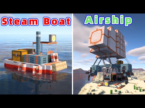 6 Amazing Minecraft Mods (1.20 and below): 10 New Useful Vehicles !