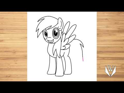 Video: Kako Crtati Rainbow Dash Korak Po Korak