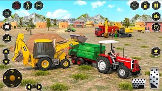Real Construction Simulator 3D - Excavator Tractor Driving - Android GamePlay screenshot 1