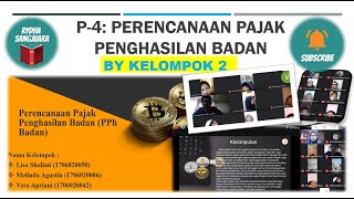 P - 4 Metode Sinkronus: Perencanaan Pajak Penghasilan Badan (PPh Badan)