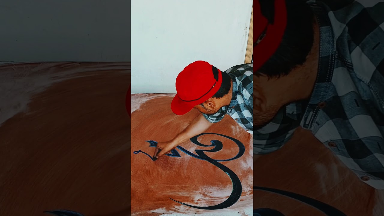 Muhammad s.a.w name calligraphy in Arabic | Most satisfying Islamic calligraphy 😍#shorts