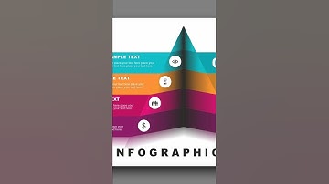 Creative 3D Pyramid Infographic Design | #infographic #coreldrawtutorialhindi #graphicdesign