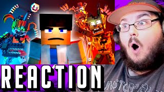"Disconnected" Full Movie | FNAF SL Animated Minecraft Music Video (By EnchantedMob) FNAF REACTION!!