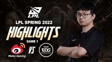 [ Highlights WBG vs EDG - GAME 1 ] SOFM QUÁ MƯỢT MÀ VỚI LEESIN TIKTOK - WBG ÉP GIAO TRANH CHUẨN CHỈ