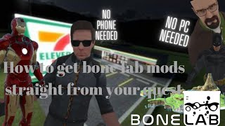 how to INSTALL MODS to BONE LAB!!! NO PC NEEDED!!! QUEST 2 🛑READ PINNED COMMENT🛑 screenshot 2