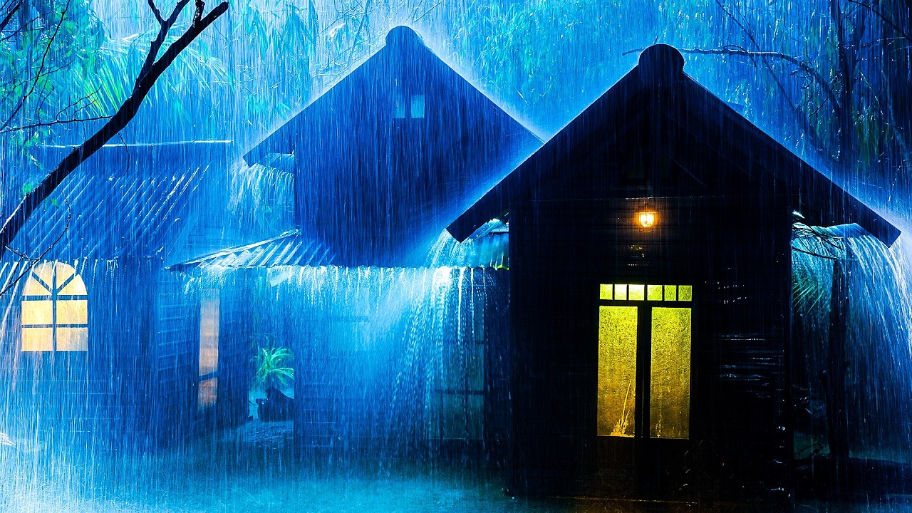 Duerme Feliz | Lluvia y Truenos Suaves ⚡ Para Relajarse y Dormir