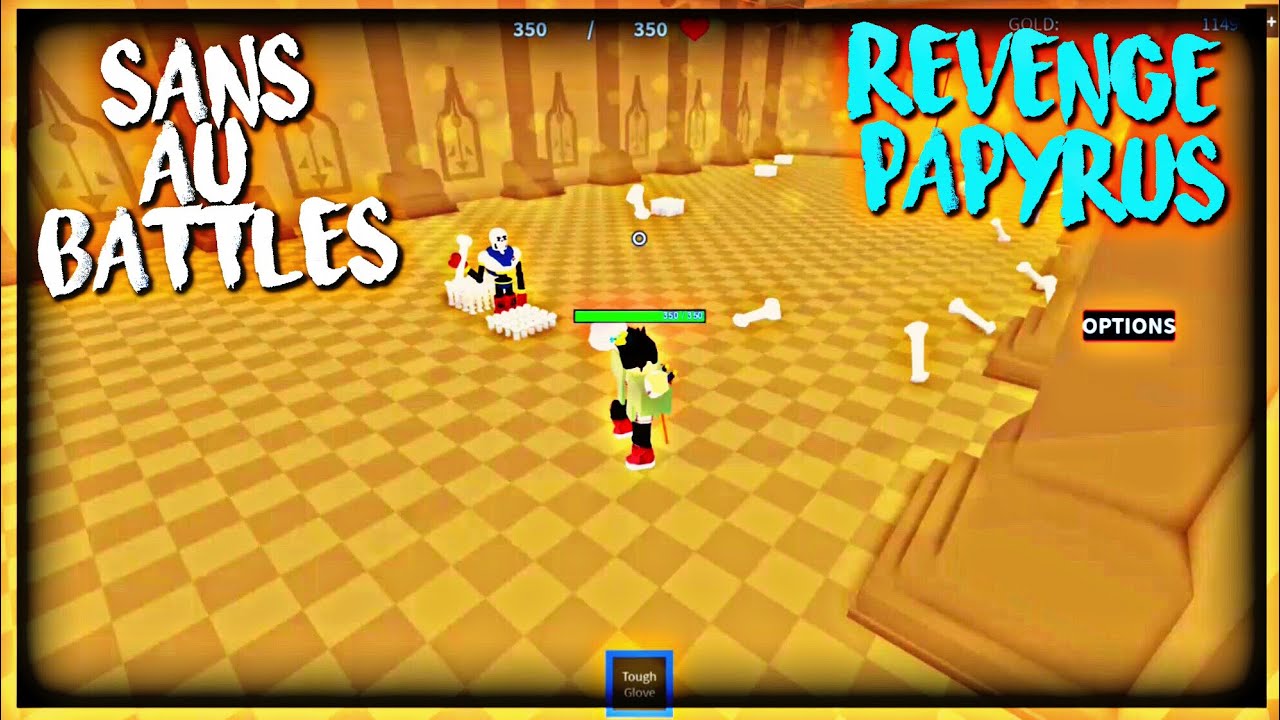 Roblox Sans Au Battles Revenge Papyrus Solo Youtube