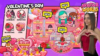 DECORANDO GRATIS MI CASA PARA UNA CITA ROMÁNTICA ❤️🌹 | Nuevo Pack San Valentín | Avatar World