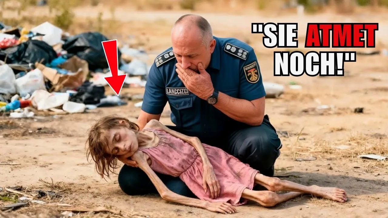 Polizist entdeckt kleines Mädchen auf Müllhalde – was er bei ihr findet, bricht ihm das Herz