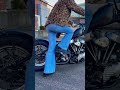 【ハーレー女子】ヴィンテージ初キック🦵harley davidson girl Harley Davidson CHOPPER #ハーレー女子 #バイク女子 harleydavidson