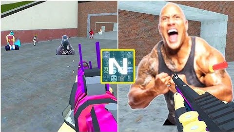 Nextbots Sandbox in Backrooms Shooter Gameplay 462, Sandbox Android Games  ios Walkthrough Simulator