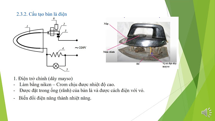 Bàn là điện hoạt động dựa trên nguyên tắc nào năm 2024