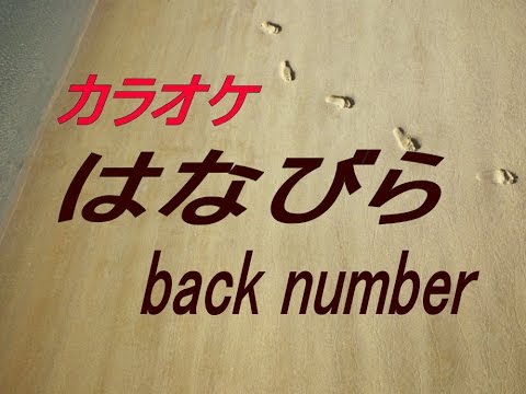 【生音本格カラオケ】はなびら（ガイドメロディーなし）back number