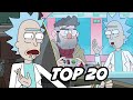 Rick and Morty Gravity Falls Scenes - TOP 20 Easter Eggs