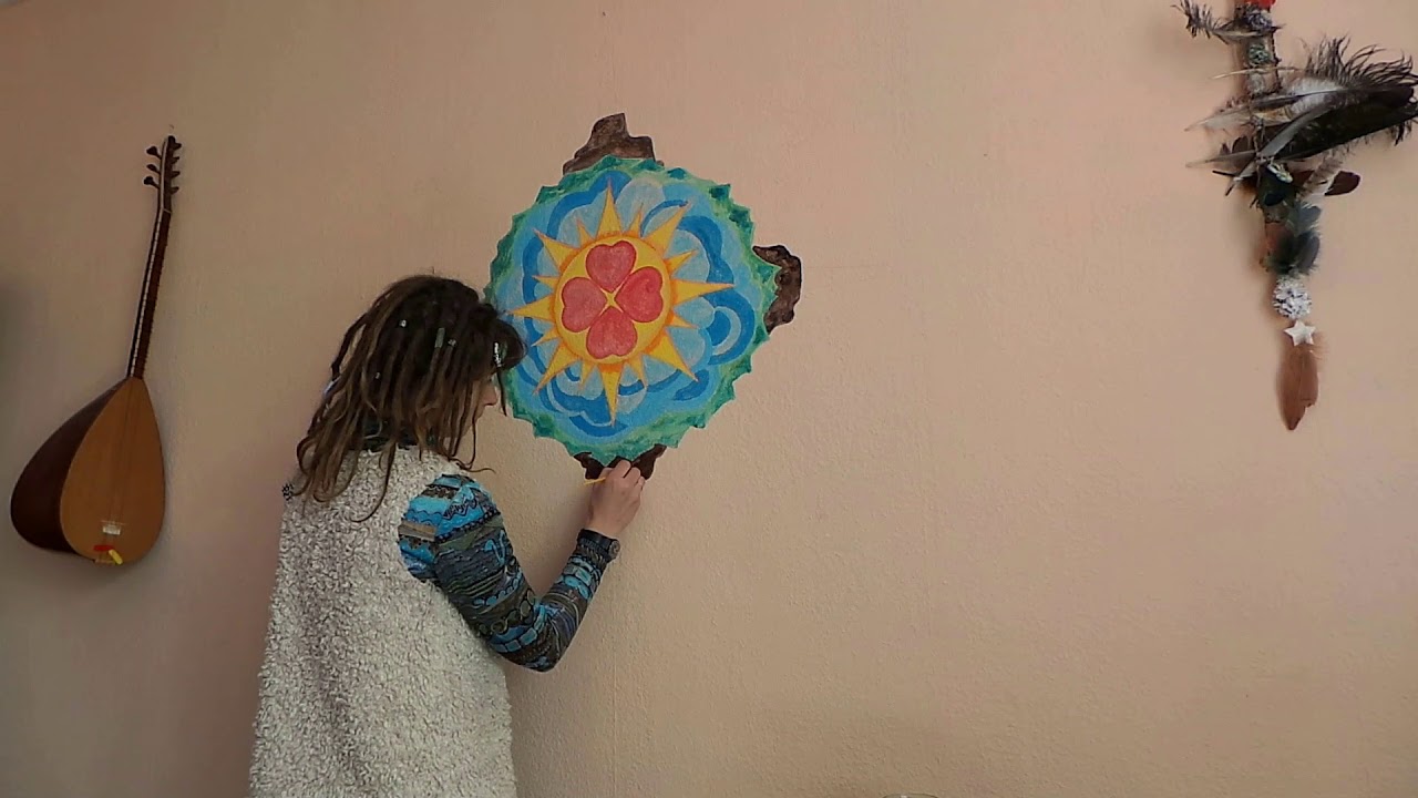 Mandala on the wall by Angela Eren