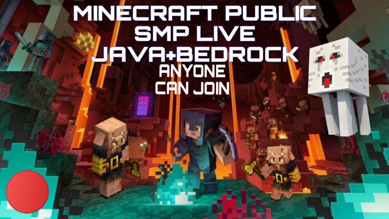 Minecraft Public Smp Anyone Can Join | Java & Pe | LIVE🔴 - YouTube