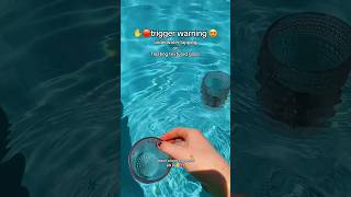textured glass tapping asme underwater 🦋 #asmr #poolasmr #lofiasmr #oddlysatisfying #asmrtriggers