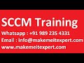 Microsoft SCCM MECM Tutorial Second Session SCCM Online Tutorial