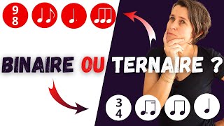 Musique binaire ou ternaire ? Comment faire la différence d'oreille et sur partition.