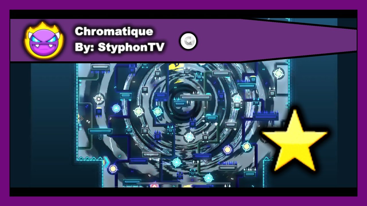 [DEMON LEVEL] Geometry Dash - Chromatique by StyphonTV All 1 Coin 100% ...