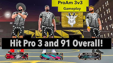 NBA 2K20| ProAm 3v3 Gameplay! 91 Overall&Hit Pro 3!! (BEST SLASHING PLAYMAKER!!)