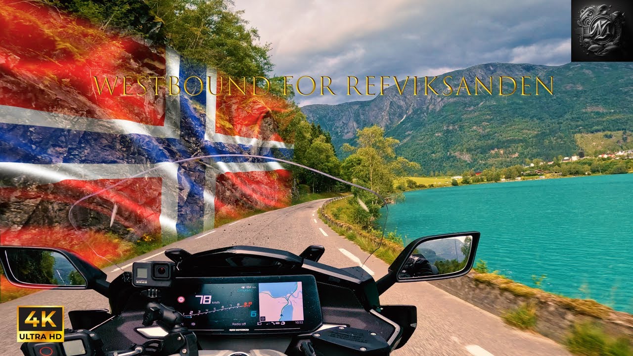 POV Riding from Turtagrø to Refviksanden on a BMW K1600GTL