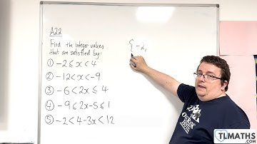 GCSE Maths: A22h-10 Examples of Finding Discrete Solution Sets