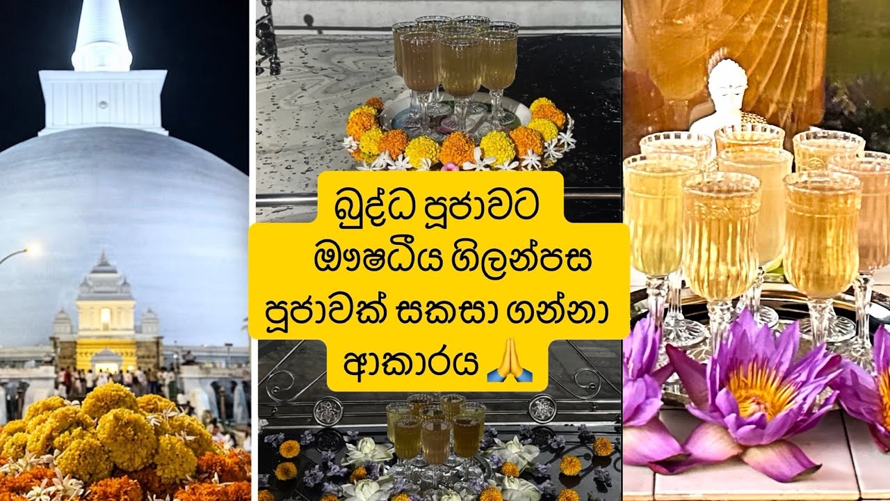 ඖෂධීය ගිලන්පස පූජාවක් සකස් කරමු🙏| Gilanpasa Pujawa