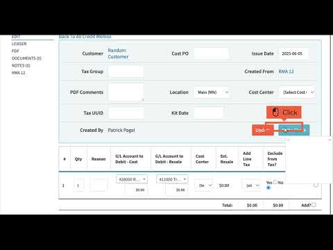 How to Create an RMA Refund (Receive & Credit)