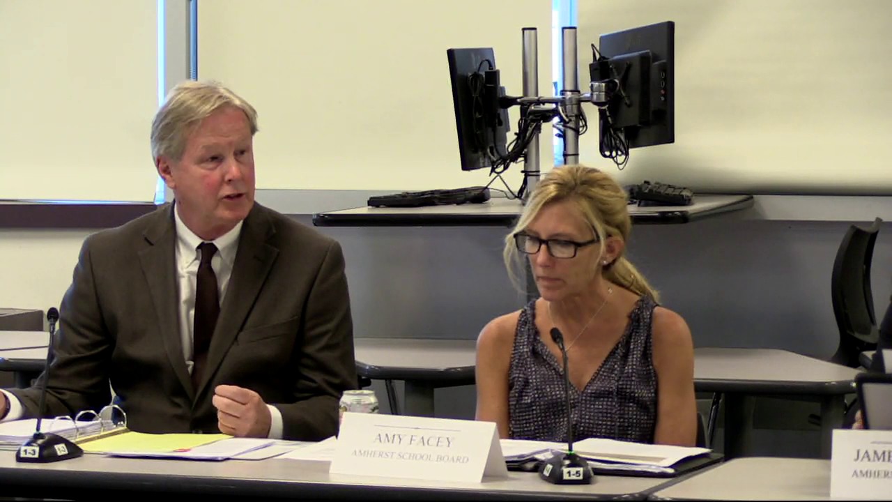 Amherst School Board 8232016 YouTube
