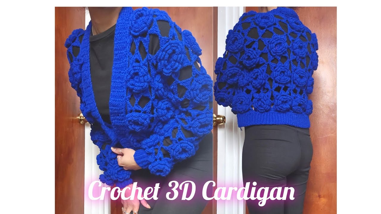 I Designed & Crocheted a Sculptural Cardigan | Process, Tutorial & Final Reveal | Freeform Cardigan 