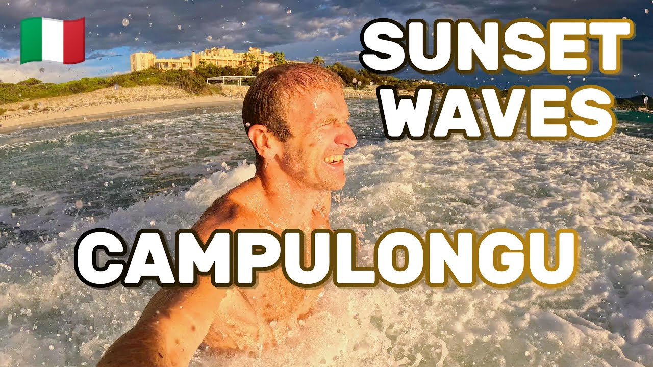 Идеальный ЗАКАТ И ВОЛНЫ Пляжное приключение * Сардиния