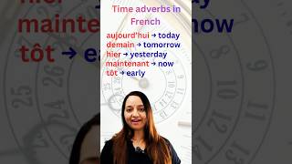 Learn Time Adverbs in French 🇫🇷 (In 20 Seconds!)  aujourd’hui, demain #learnfrench