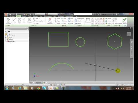 Inventor 04-13 Editing Sketched Entities By Dragging