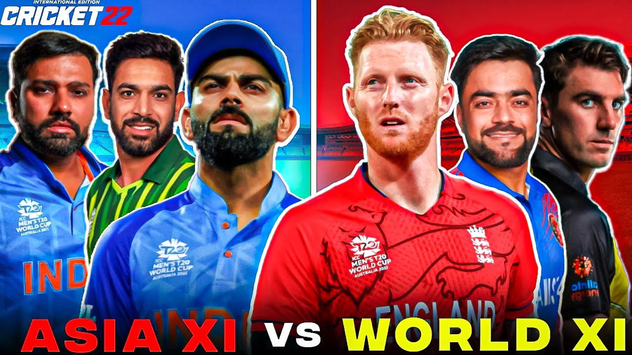 Asia XI vs World XI - Who Will Win - Cricket 22 - YouTube