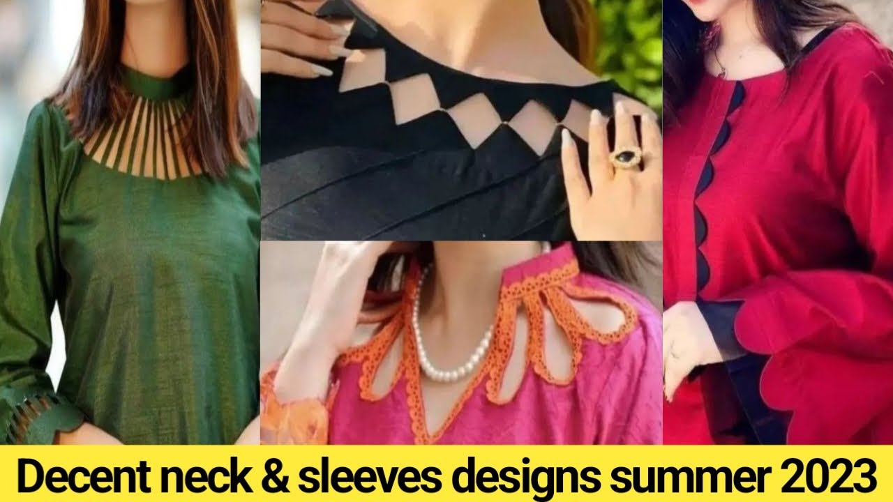 New trendy neck and sleeves designs 2023 Summer designs 2023 Eid