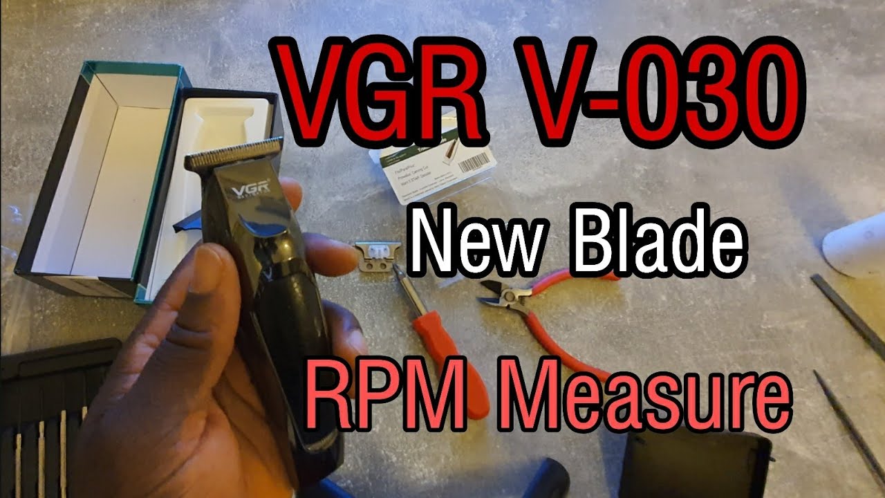 VGR V030 Hair Trimmer Change Blade Measure RPM YouTube