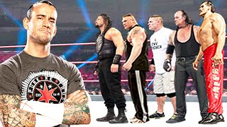 CM PUNK vs Roman Reigns, Brock Lesnar, John Cena, The Undertaker & The Great Khali