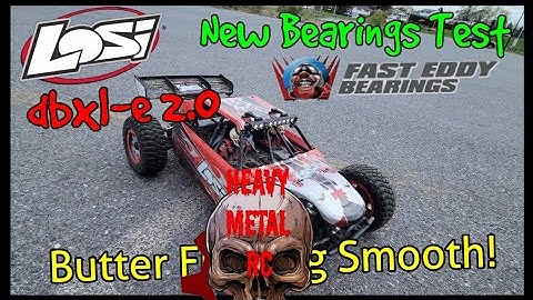 Losi Dbxl-e 2.0 fast eddy bearings test.