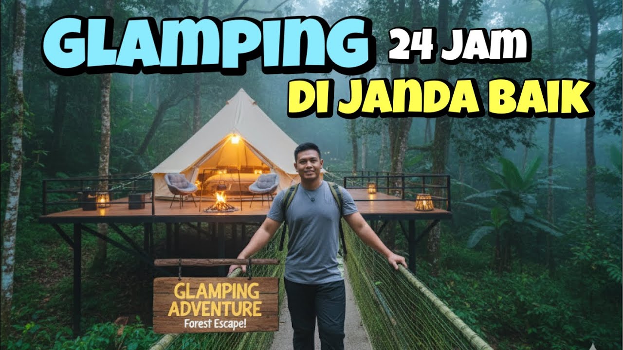 Aku Cuba 24 JAM GLAMPING di JANDA BAIK | Aur Glampcamp